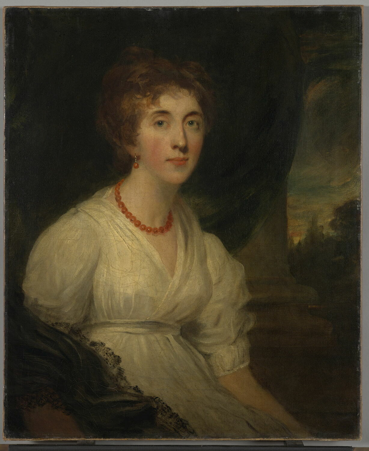 Portrait de Mrs John George Montagu,dit autrefois La comtesse d'Oxford, Hoppner, John, Fin du XVIIIe siècle - début du XIXè siècle (1817)