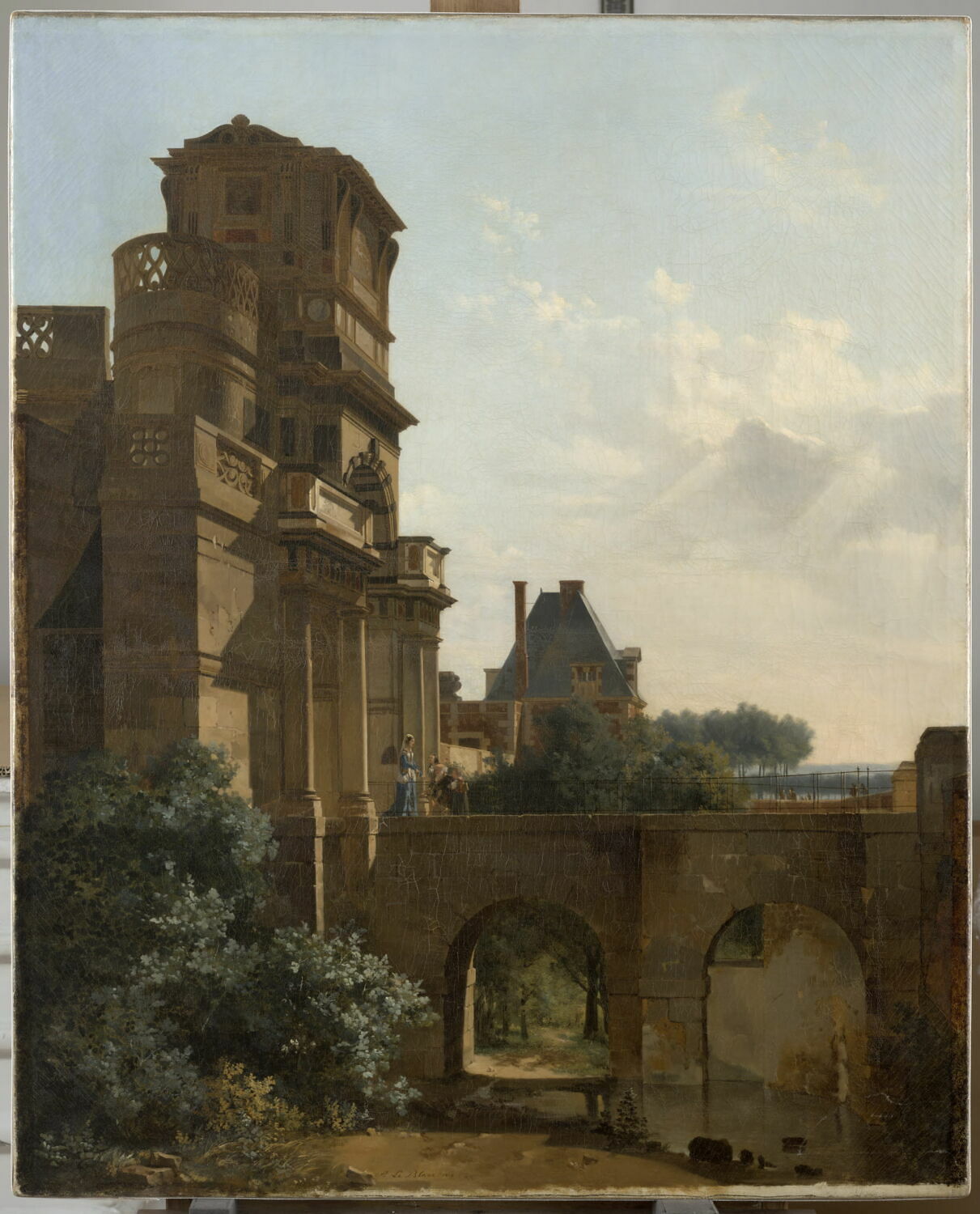 Vue de l'entrée du Château d'Anet (Eure-et-Loir), Le Blanc, Alexandre, 1e quart du XIXe siècle (1819)