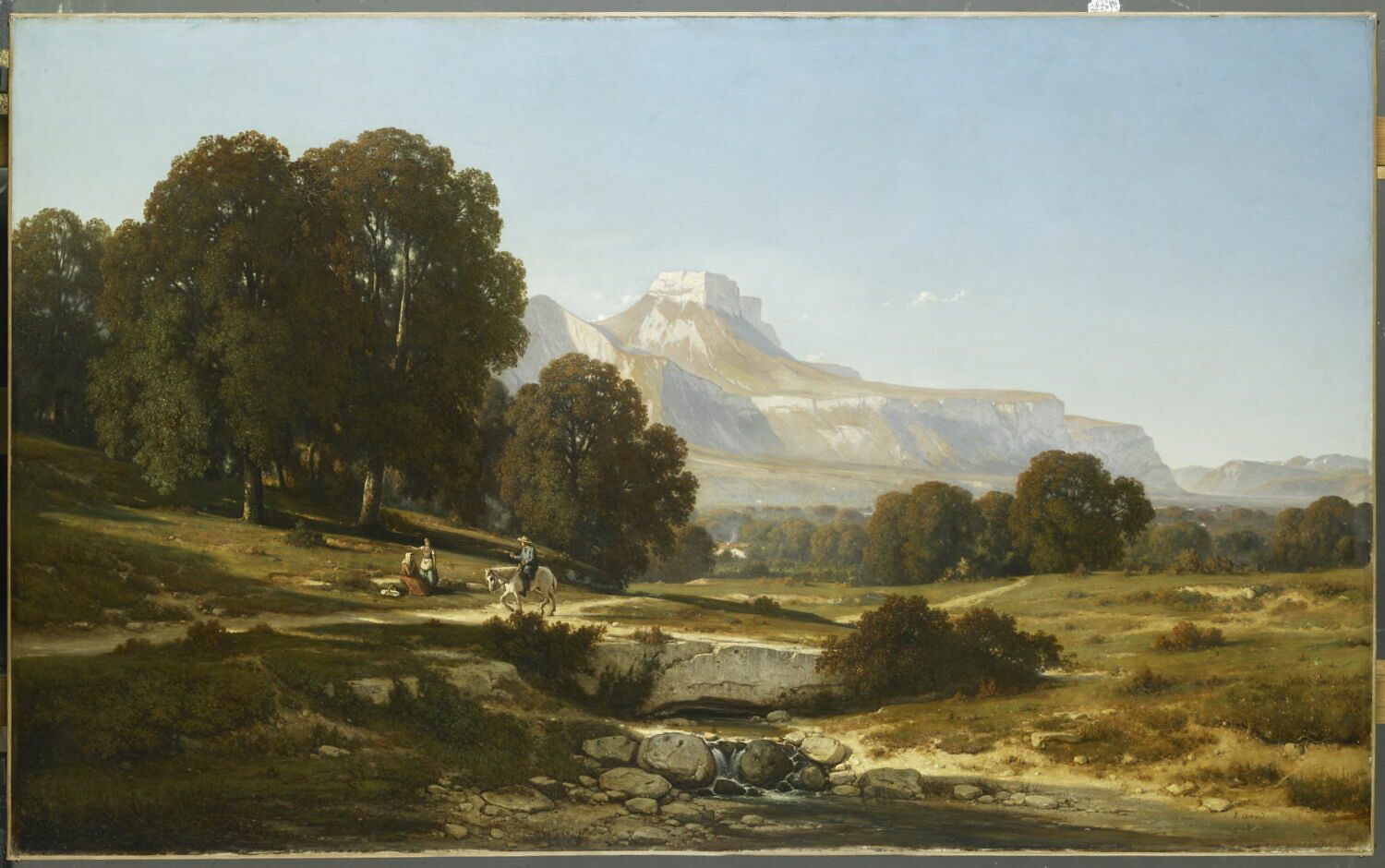 Paysage ; environs de Grenoble, Jean Alexis Achard, вторая четверть XIX века (1845)