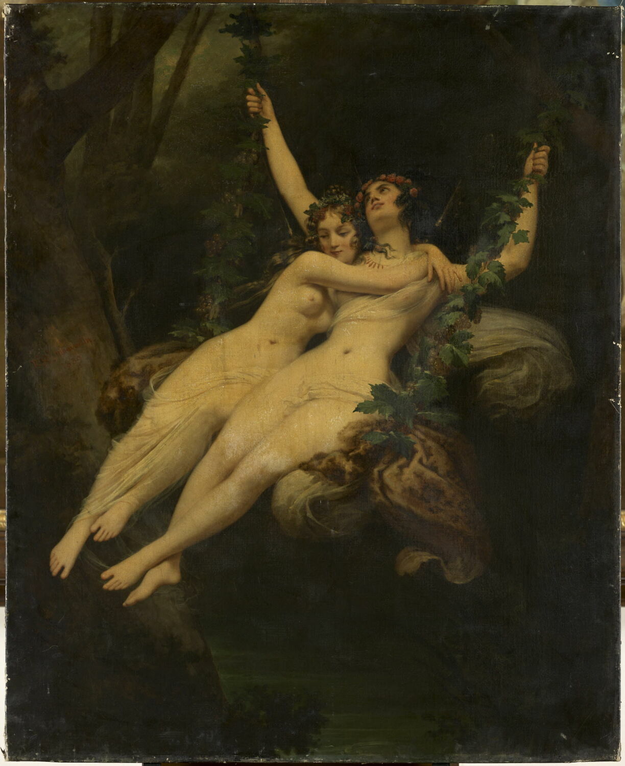 L'escarpolette, Monvoisin, Raymond Auguste Quinsac, 3e quart du XIXe siècle (1839)