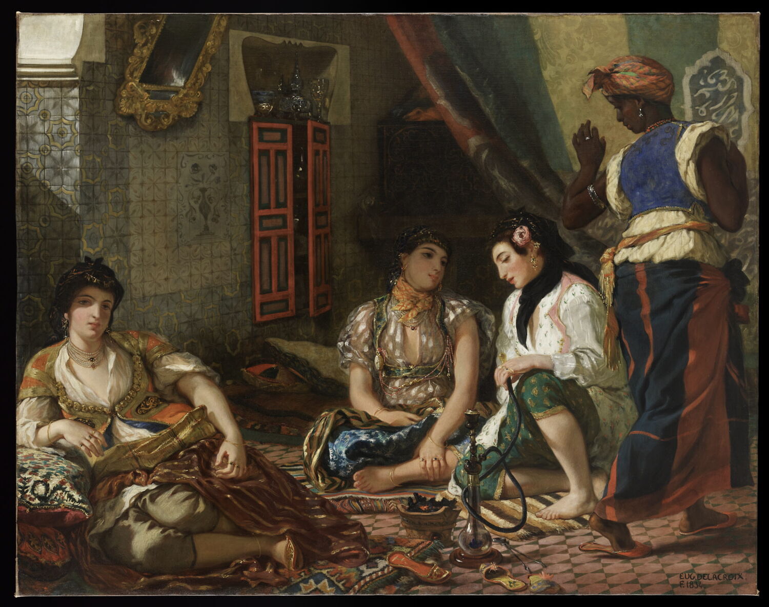 Femmes d’Alger dans leur appartement, Eugène Delacroix