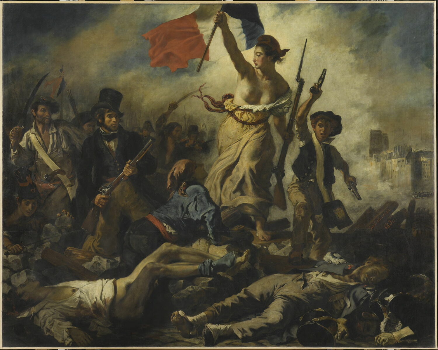 La Liberté guidant le peuple (28 juillet 1830) - Delacroix, Eugène (1830)