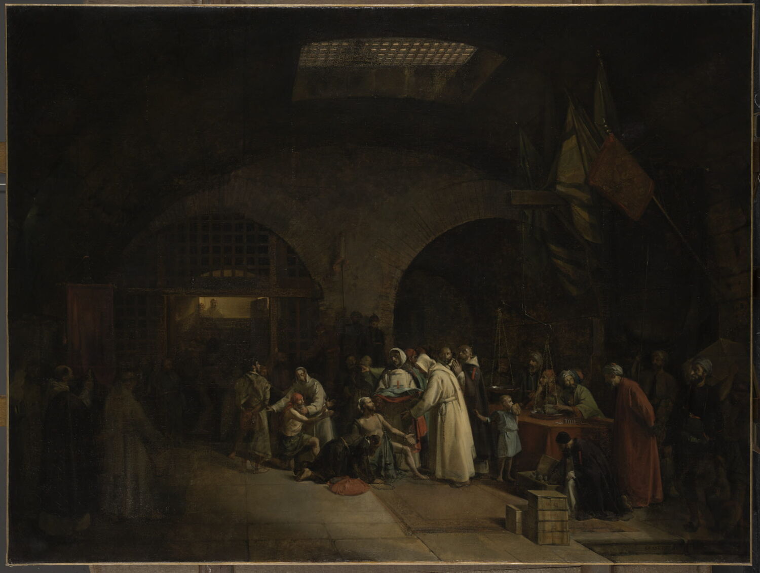 Rachat de prisonniers dans les prisons d'Alger, Granet, François Marius, 2e quart du XIXe siècle (1831)