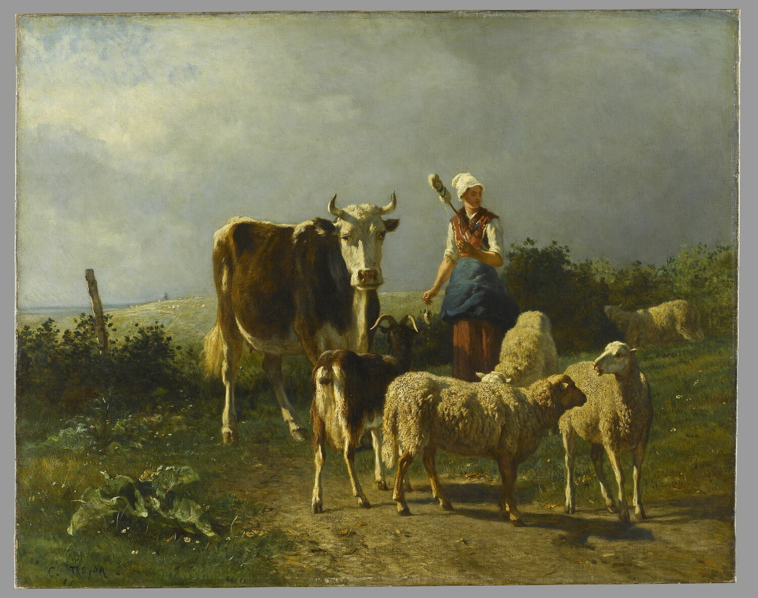 Le petit troupeau, Troyon, Constant, 2e quart du XIXe siècle (1825 - 1850)