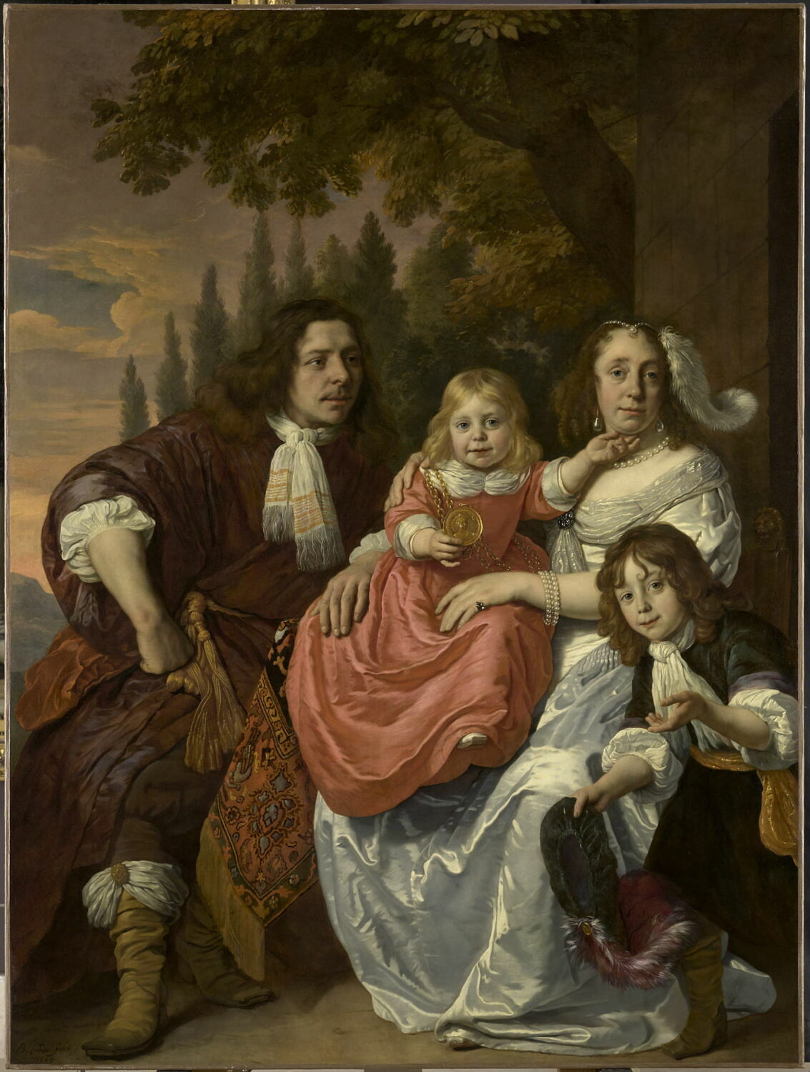 Portrait de la Famille Reepmaker, Helst, Bartholomeus van der, XVIIe siècle (1669)