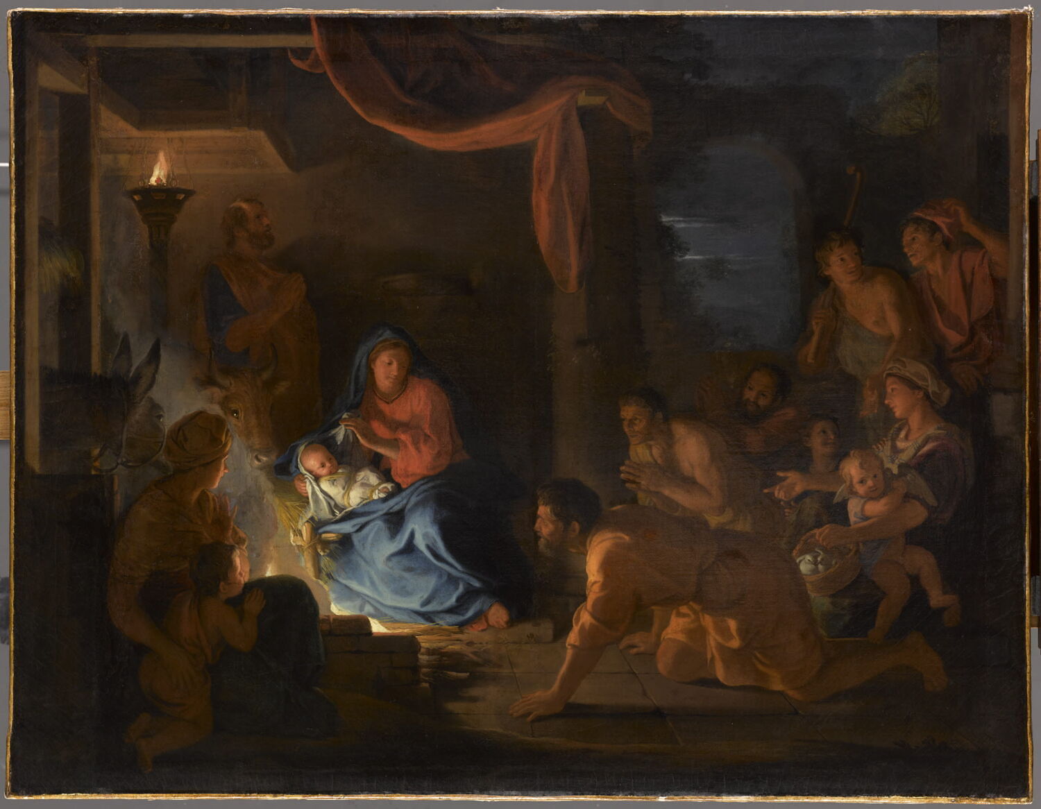 L'Adoration des bergers, Le Brun, Charles, Fin du XVIIe siècle (1689)