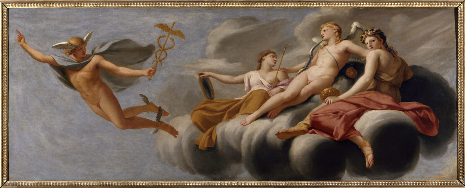L'Amour ordonne à Mercure d'annoncer son pouvoir à l'univers, Le Sueur, Eustache, 2e quart du XVIIe siècle (1645 - 1647)
