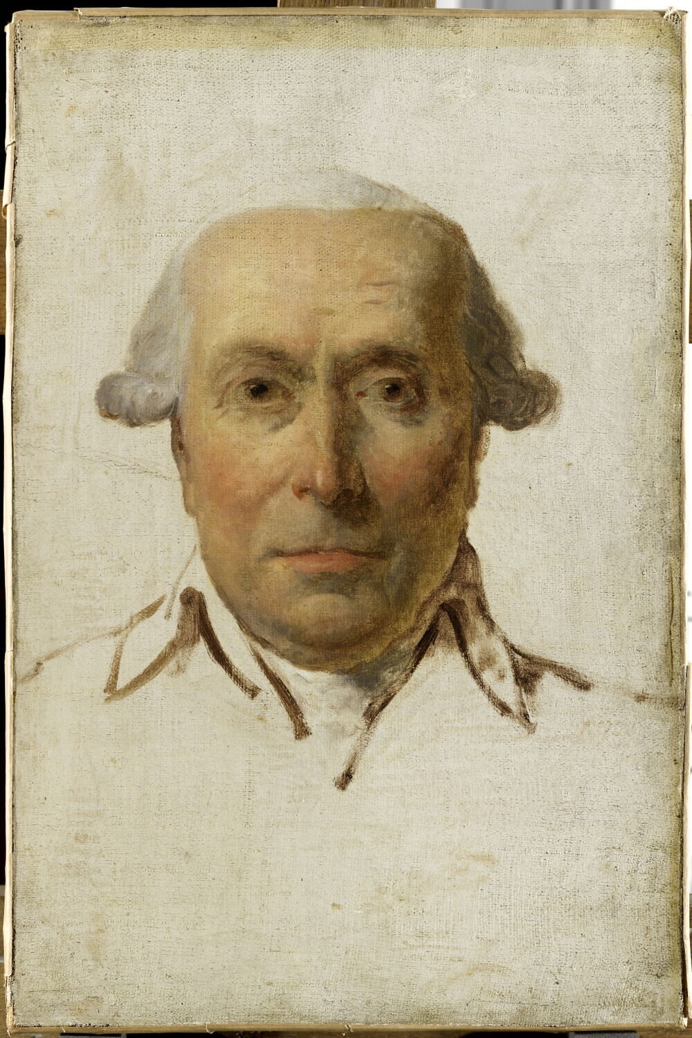 Filippo Mazzeï (1730-1816), homme politique, agent du roi de Pologne Stanislas-Auguste Poniatowski à Paris; dit autrefois: Portrait de J.-S.Bailly, puis: Portrait d'A.B.F. Le Goarre de Kervélégan., Жак Луи Давид, последняя четверть XVIII века (1775–1800)