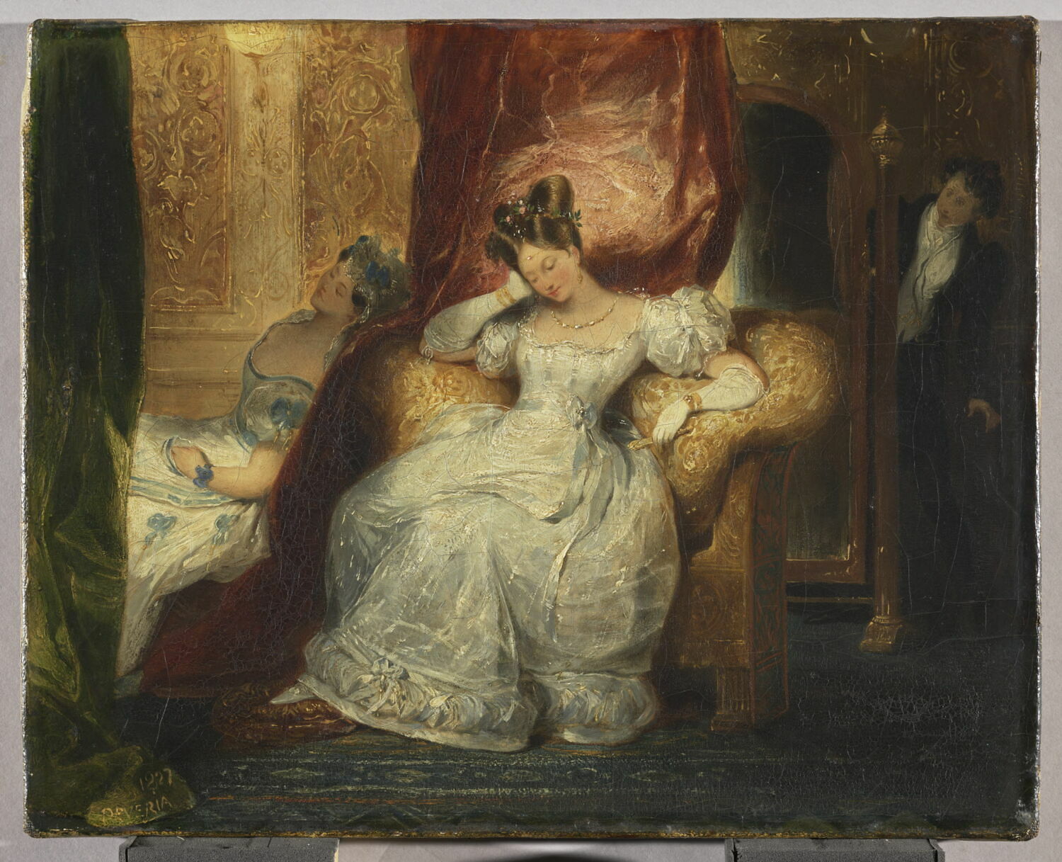 Jeunes femmes assises, Devéria, Eugène, 2e quart du XIXe siècle (1827)