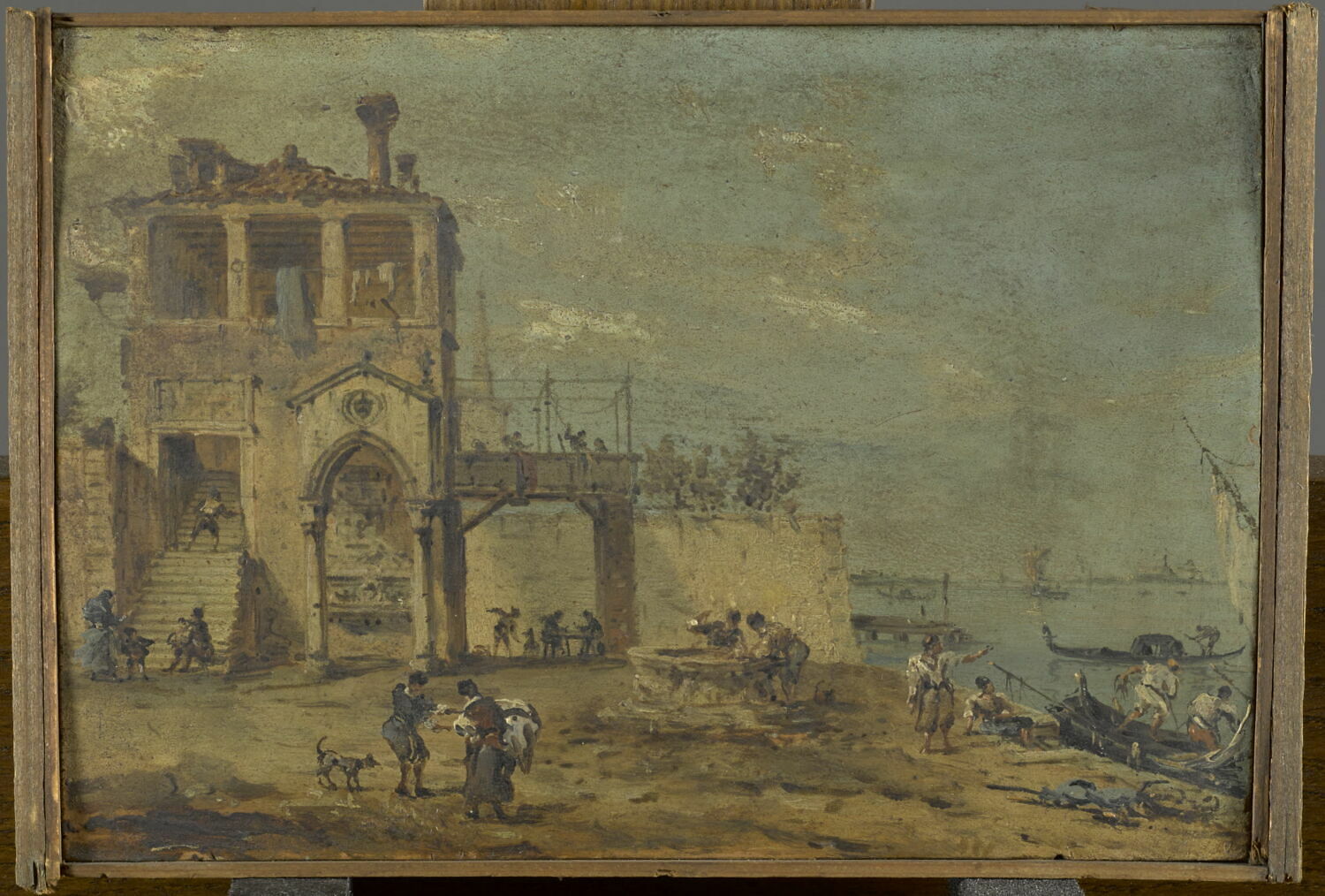 Maison vénitienne au bord de la lagune, Italie Vénétie Venise, Fin du XVIIIe siècle - début du XIXè siècle (1775 - 1825)