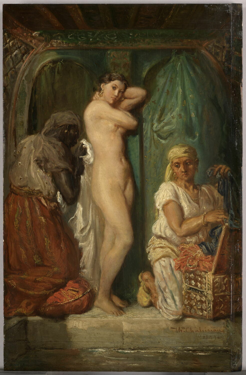 Un bain au sérail., Chassériau, Théodore, 2e quart du XIXe siècle (1849)