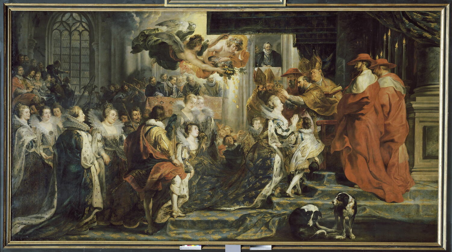 Le Couronnement de la reine à l'abbaye de Saint-Denis, le 13 mai 1610, Питер Пауль Рубенс, первая четверть XVII века (1600–1625)