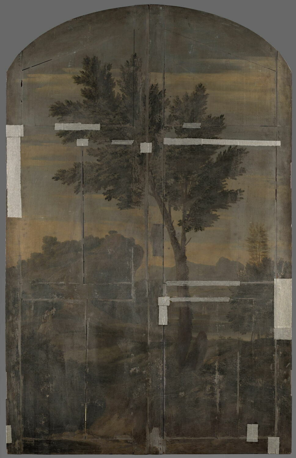 Paysage, Anonyme, Fin du XVIIe siècle (1674)