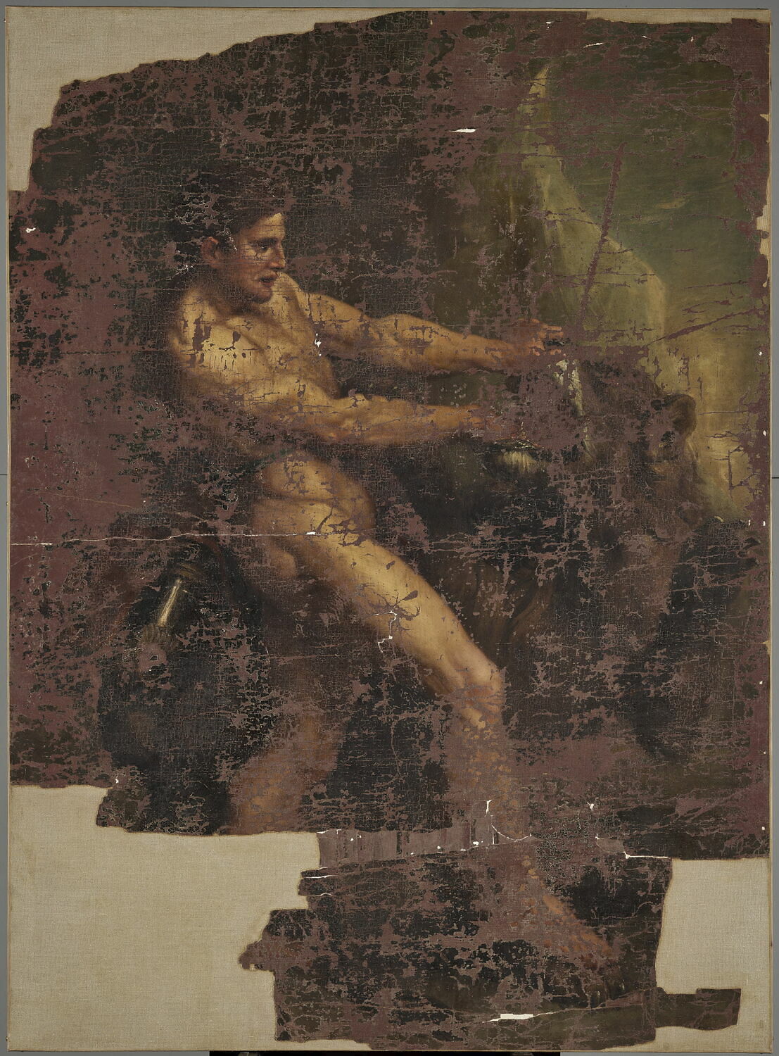 Hercule terrassant un lion, Anonyme, Inconnu (1802)