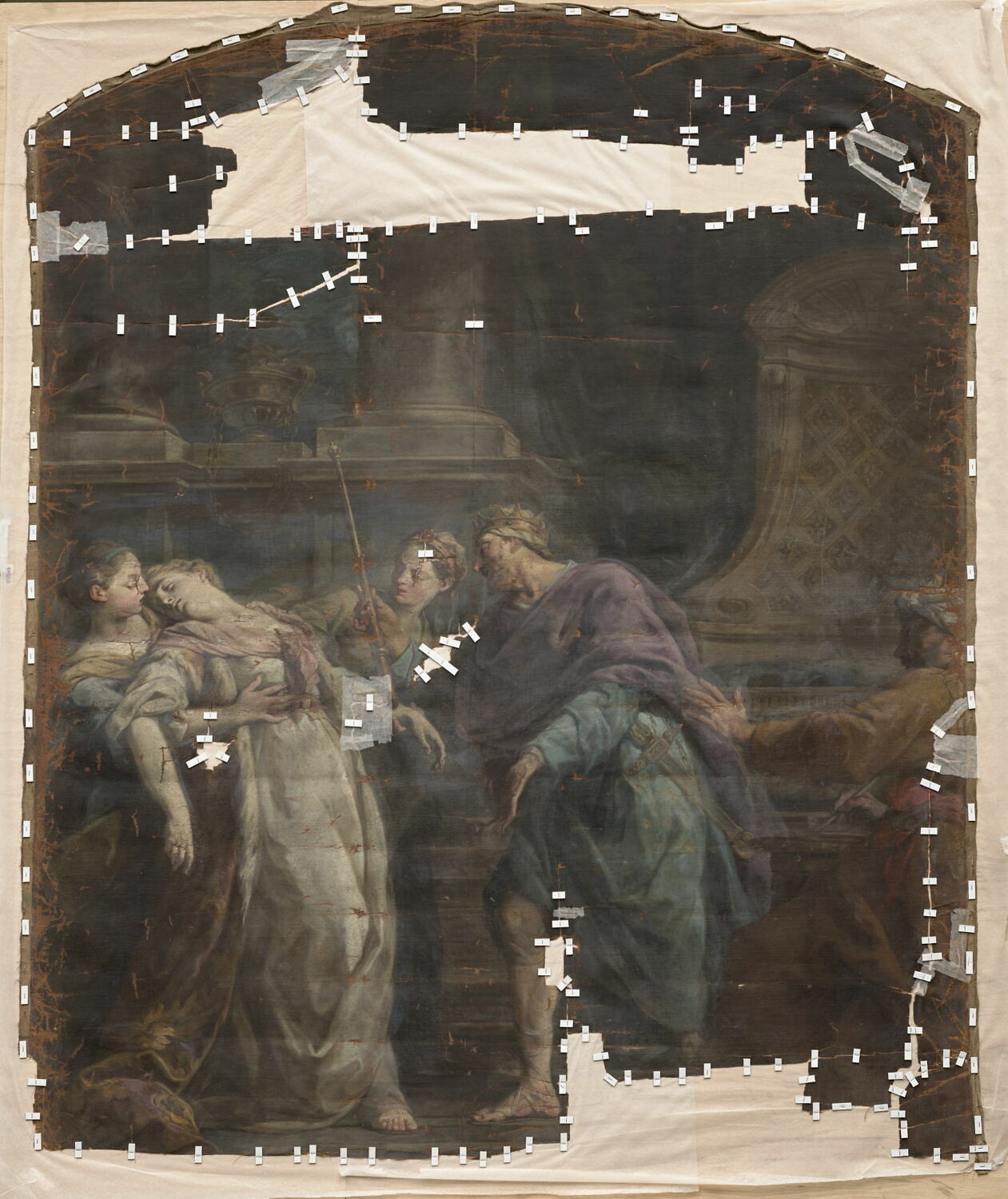 L'Evanouissement d'Esther, Restout, Jean II, 3e quart du XVIIIe siècle (1763)