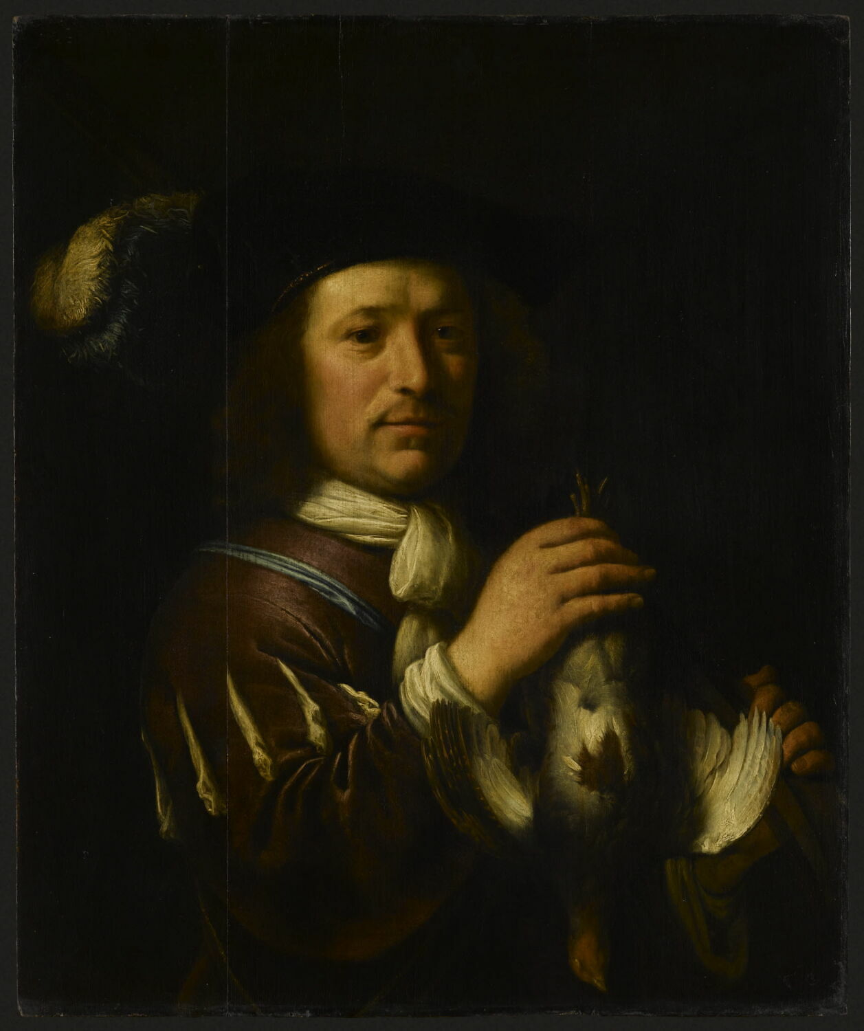 Chasseur tenant une perdrix morte, Альберт Кейп, вторая четверть XVII века (1657)
