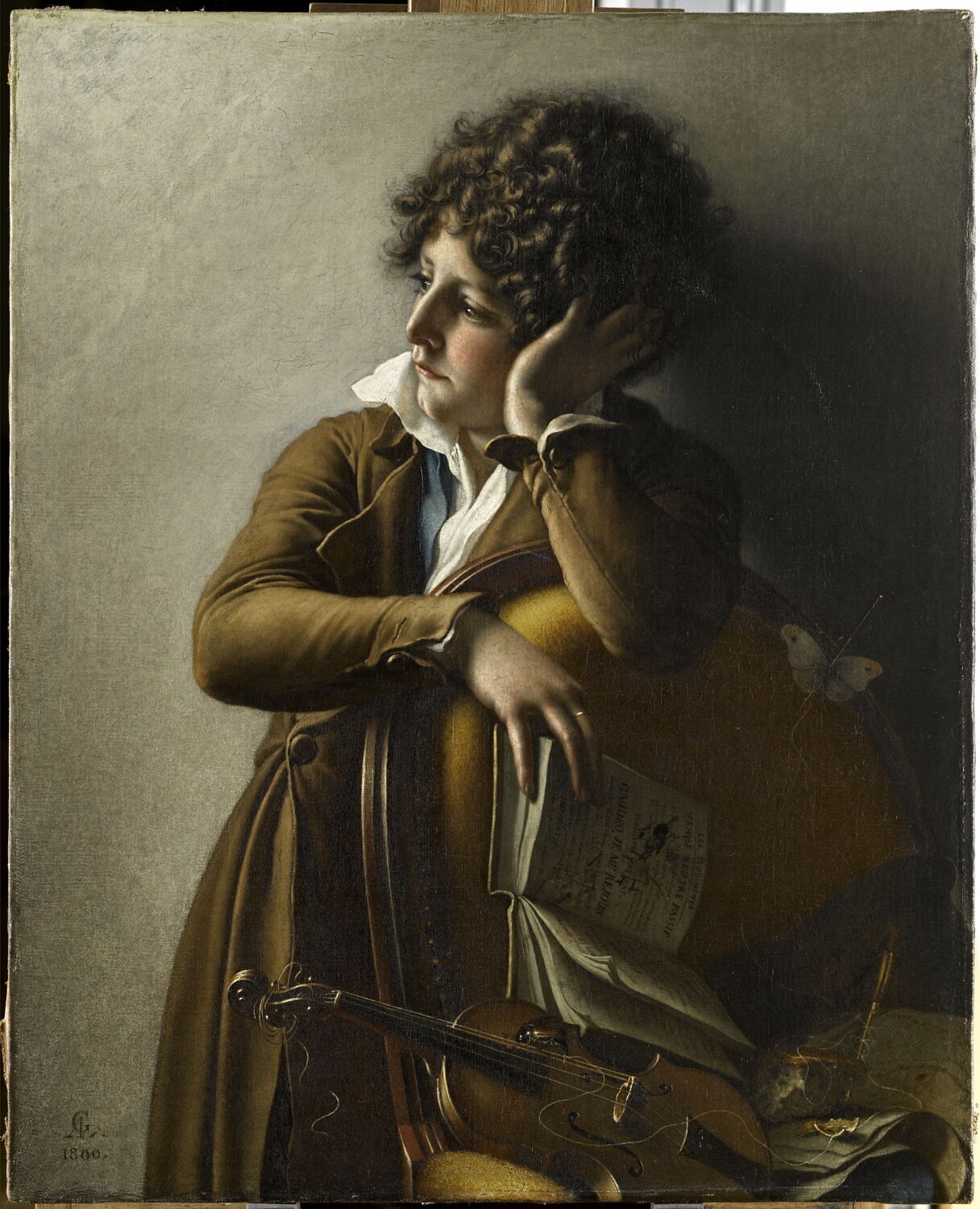 Portrait de Benoît-Agnès Trioson, dit autrefois Portrait du jeune Romainville Trioson (vers 1789-1804), Girodet de Roucy-Trioson, Anne-Louis, Début du XIXe siècle (1800)