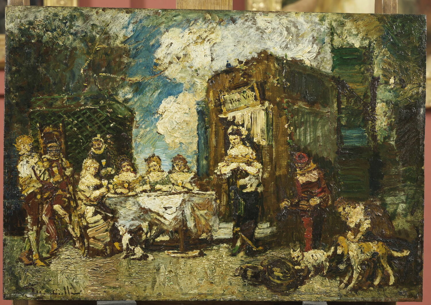 Le souper, Monticelli, Adolphe Joseph, XIXe siècle (1800 - 1900)