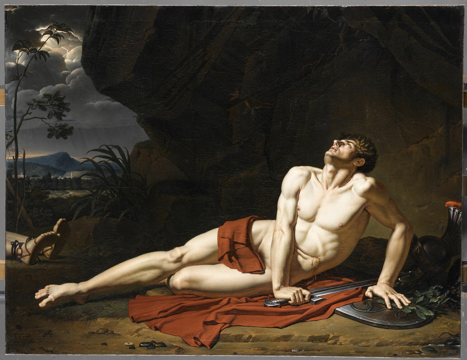 Un guerrier mourant, Lafitte, Louis, 1e quart du XIXe siècle (1800 - 1825)