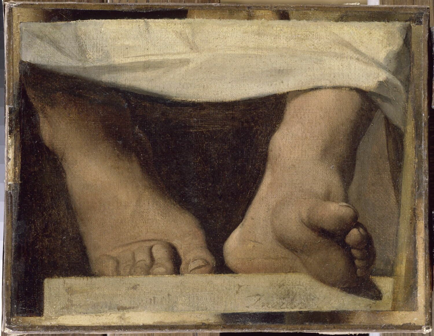 Étude pour l' Apothéose d'Homère: les pieds d'Homère., Ingres, Jean-Auguste-Dominique, 2e quart du XIXe siècle (1825 - 1850)