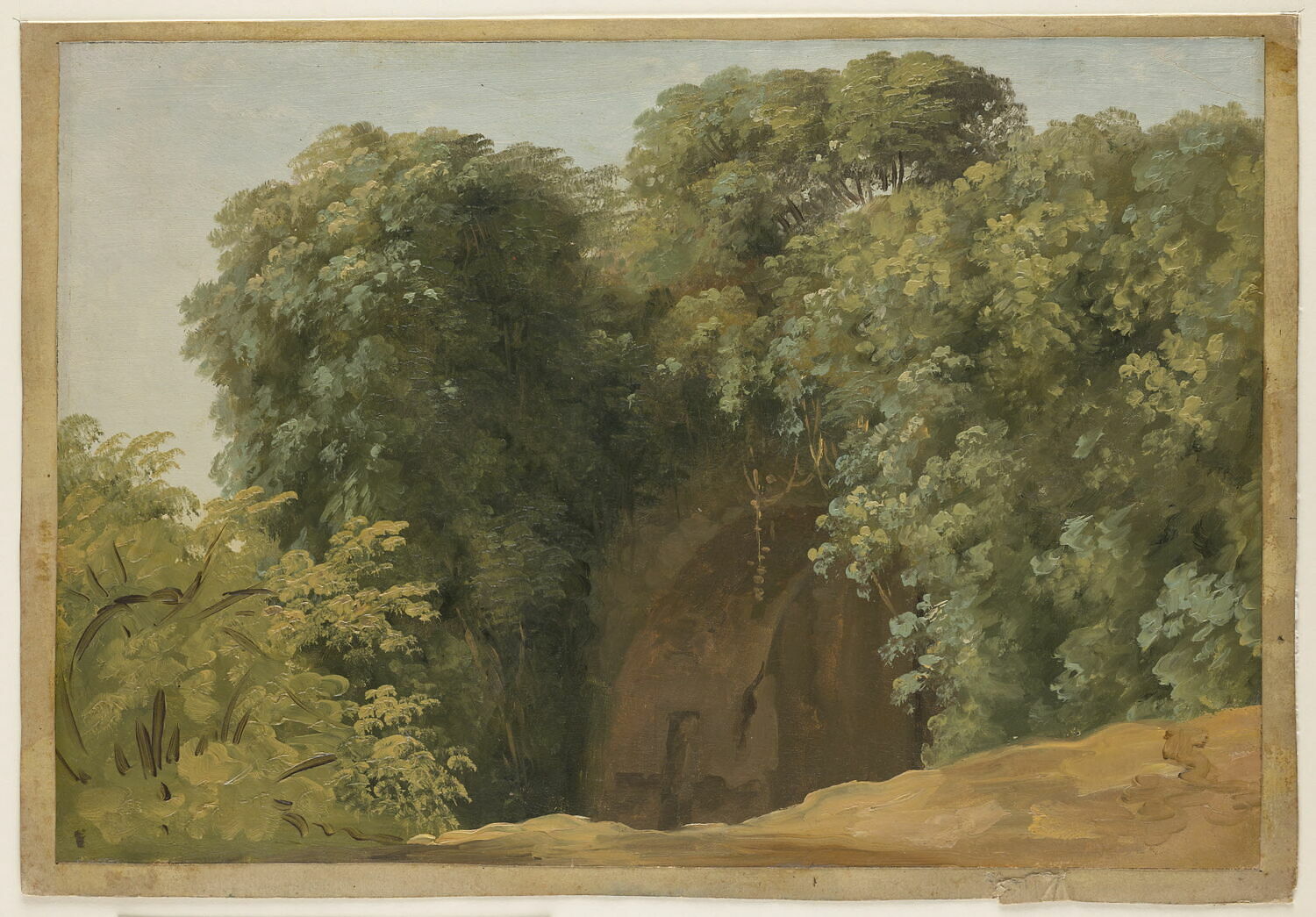 Ruines d'une arcade touffée d'herbes, Valenciennes, Pierre de, 4e quart du XVIIIe siècle (1782 - 1784)