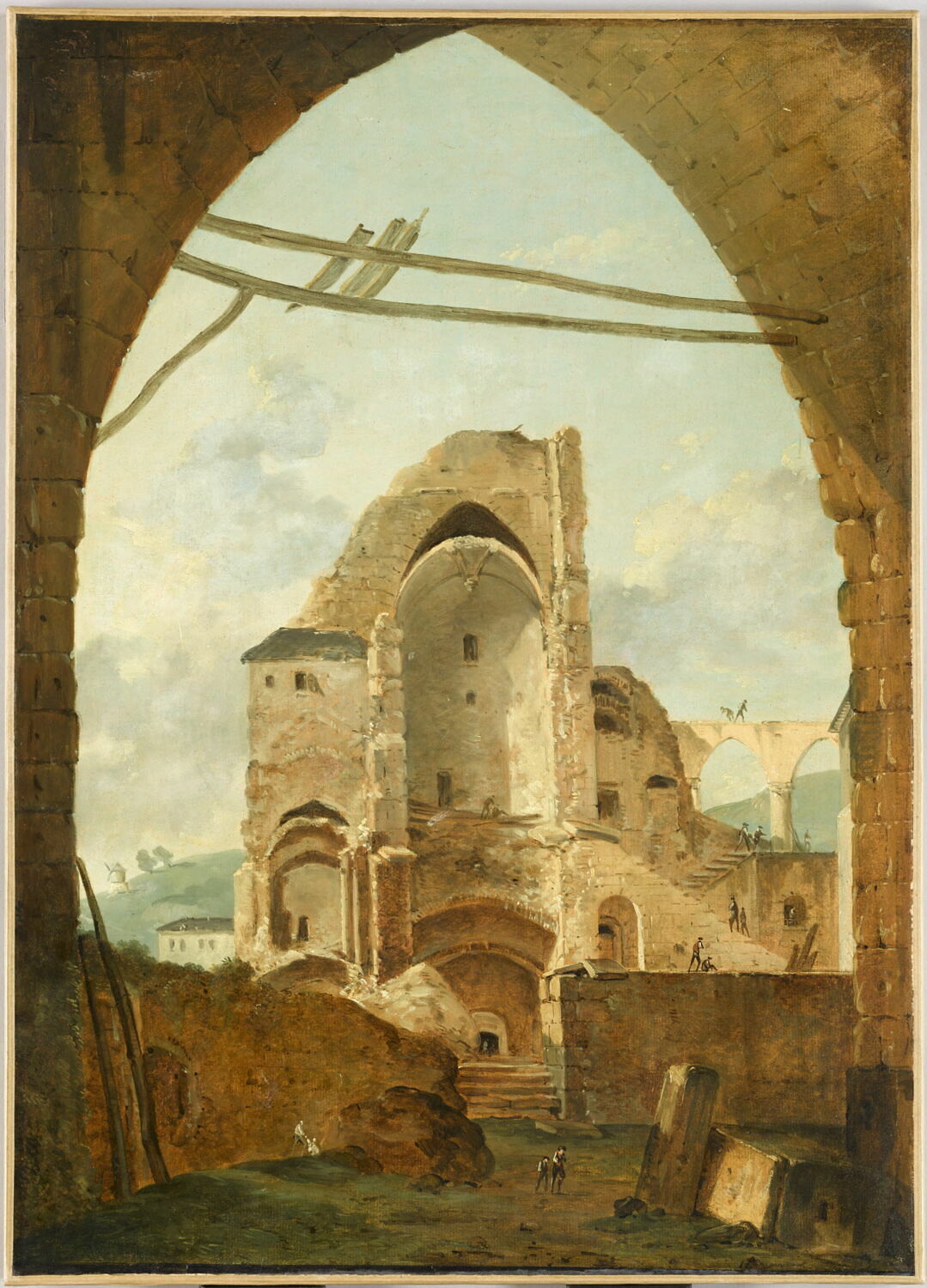 Démolition de l'abbaye de Montmartre, Moreau, Louis Gabriel, dit l'Aîné, 2e moitié du XVIIIe siècle (1750 - 1800)