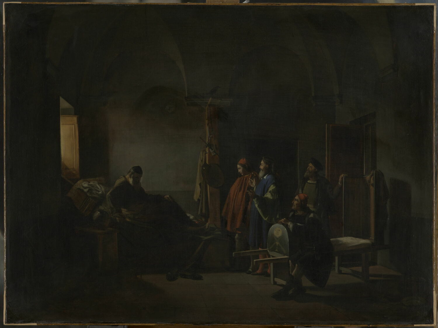 Le peintre Sodoma porté à l'hôpital, Granet, François Marius, 1e quart du XIXe siècle (1815)