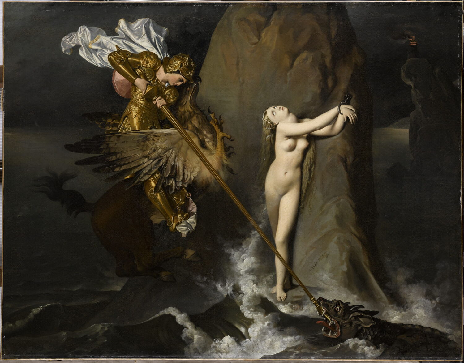 Roger délivrant Angélique, Jean-Auguste-Dominique Ingres