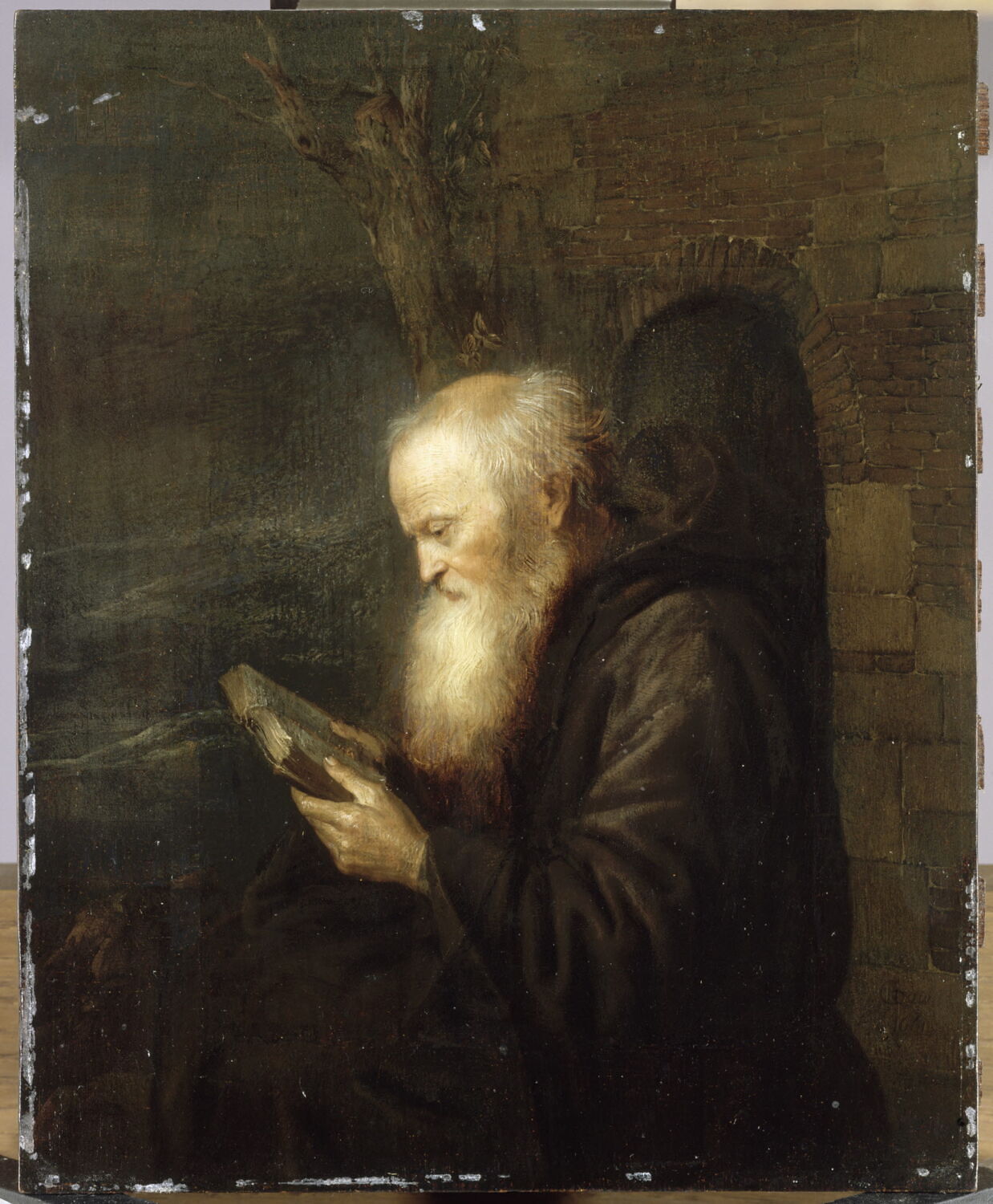 Ermite lisant, Dou, Gerard, 2e quart du XVIIe siècle (vers 1645)