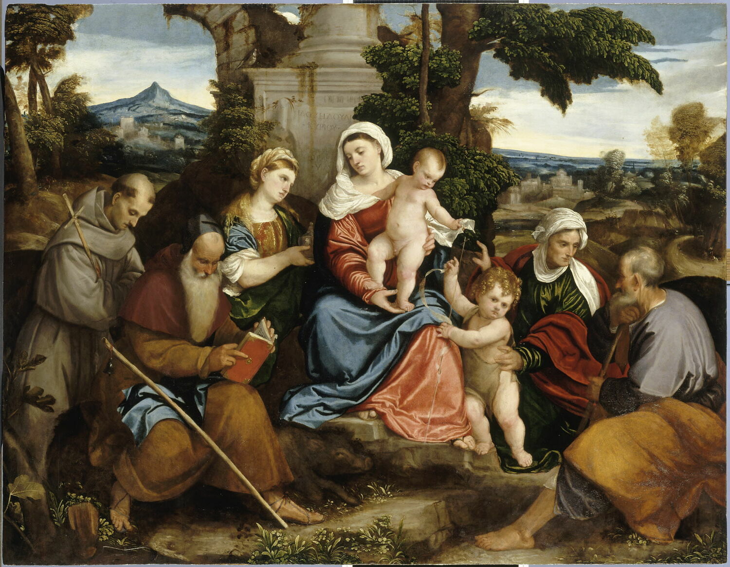 Jean Baptiste Madeleine Armande Et Les Autres La Sainte Famille avec les saints François, Antoine, Madeleine, Jean