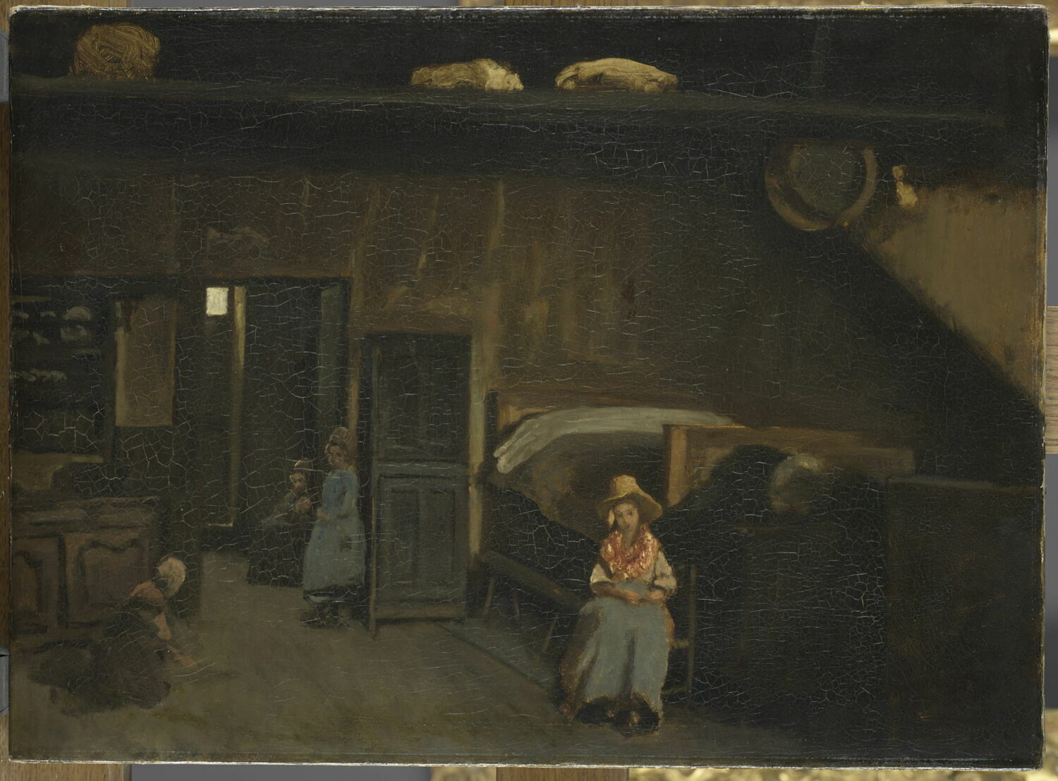 Intérieur au Mas-Bilier, près de Limoges., Corot, Jean-Baptiste Camille, 3e quart du XIXe siècle (1850 - 1875)