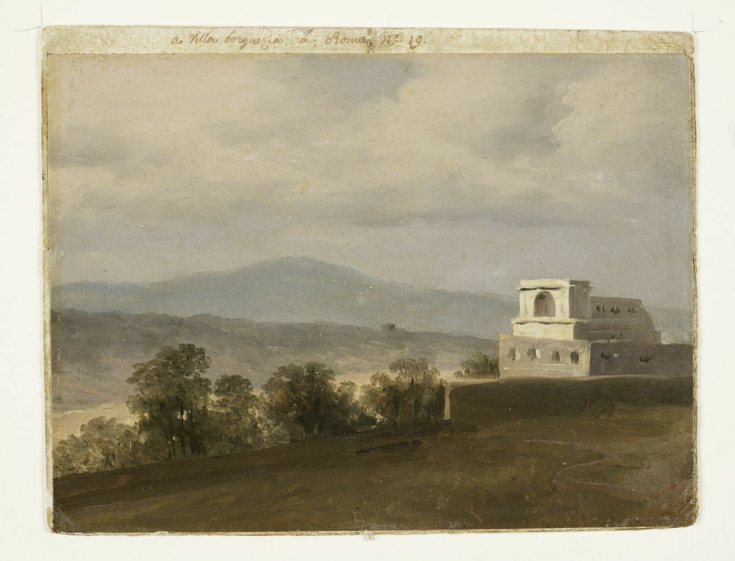 À la villa Borghèse: le pavillon, Valenciennes, Pierre de, 1e quart du XIXe siècle (1800 - 1825)