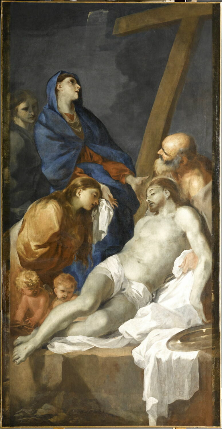 Le Christ descendu de la Croix, Bourdon, Sébastien, 2e quart du XVIIe siècle (vers 1656)