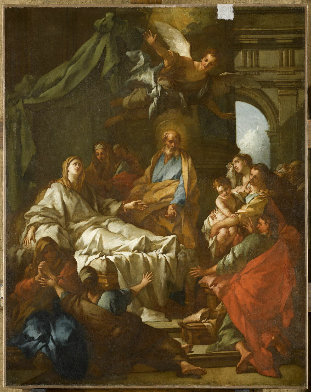 Saint Pierre ressuscitant Tabithe., Cazes, Pierre-Jacques, 1e quart du XVIIIe siècle (après 1720)