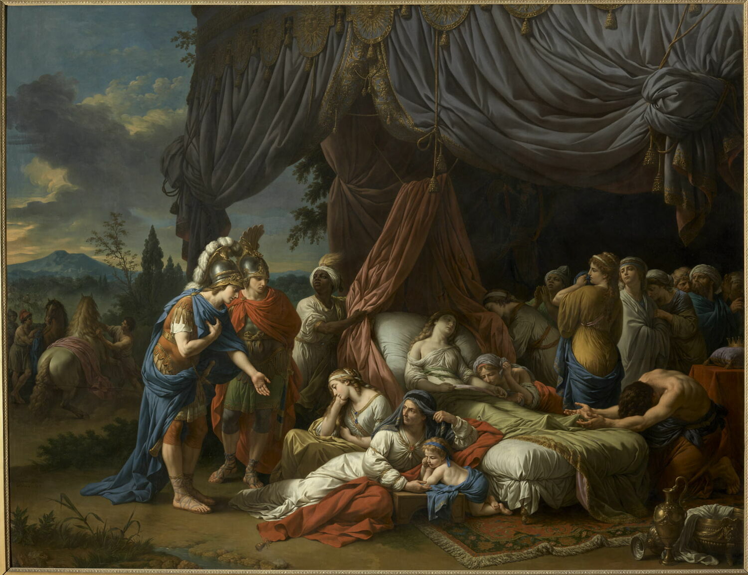 La mort de la femme de Darius, Lagrenée, Louis Jean-François, 3e tiers du XVIIIe siècle (1785)