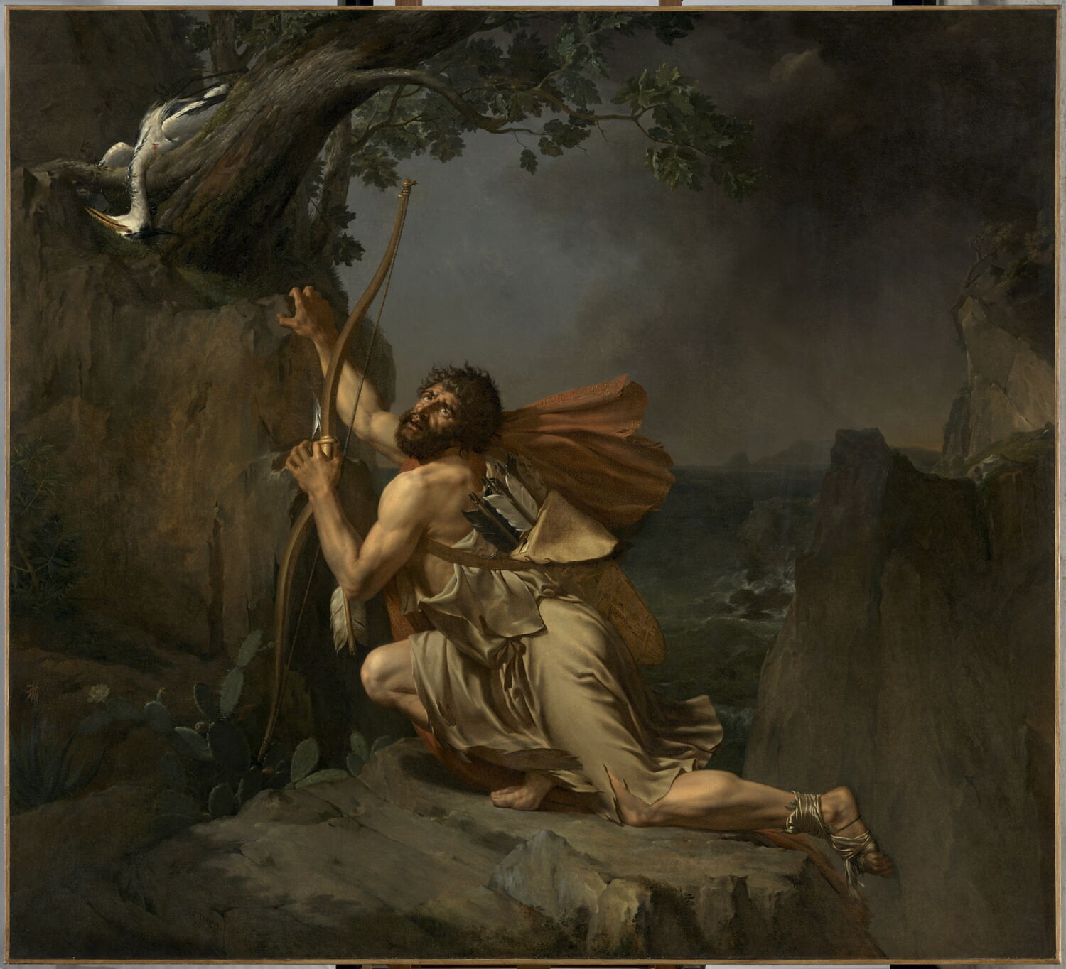 Philoctète dans l'île de Lemnos, Guillon-Lethière, Guillaume, Fin du XVIIIe siècle - début du XIXè siècle (1798)