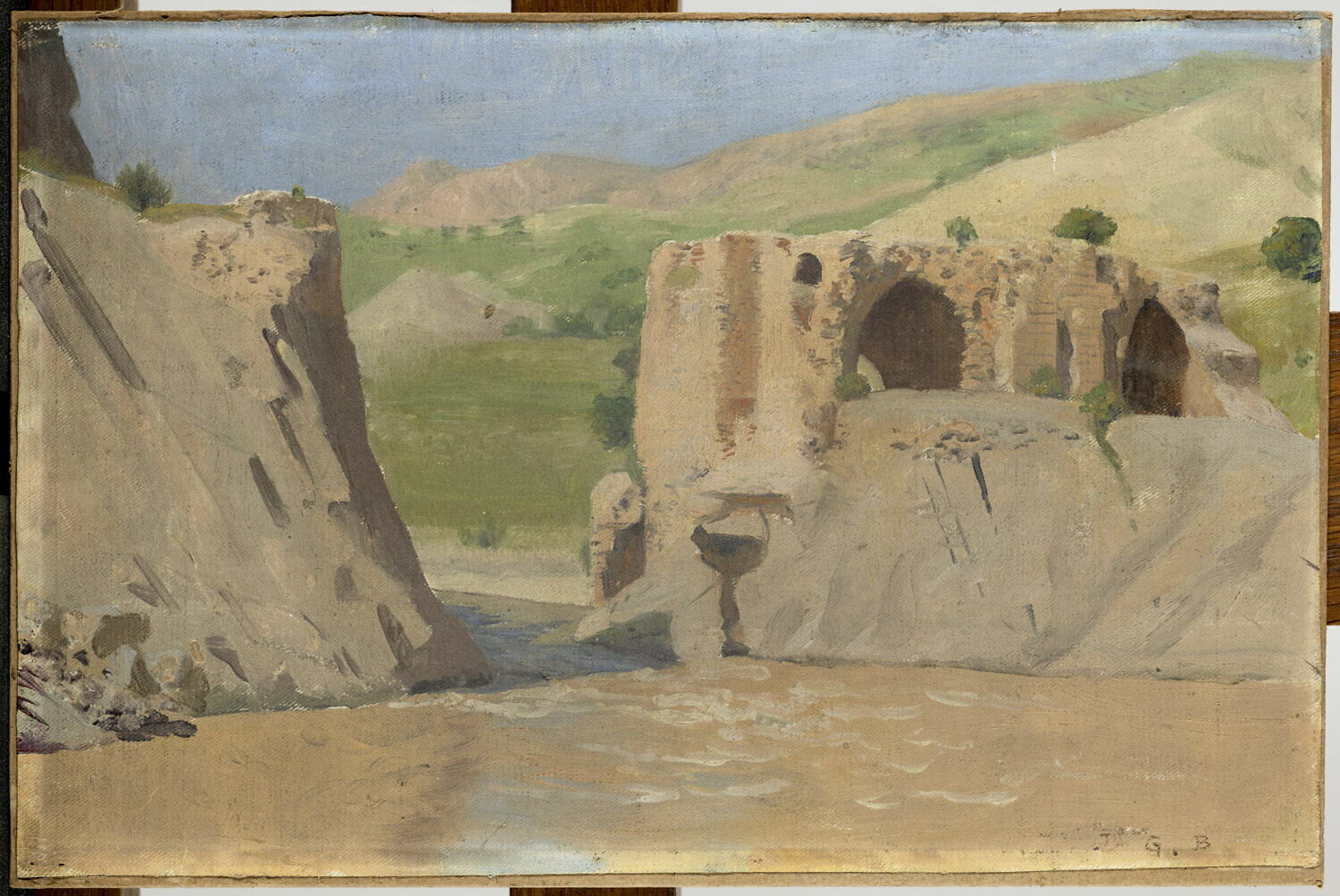 Ruines du pont sassanide de Zeich, Bondoux, Jules-Georges, Début du XXe siècle (1902 - 1903)