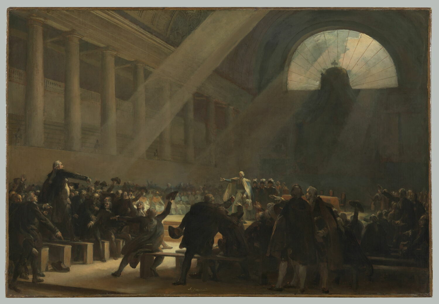 Mirabeau devant Dreux-Brézé (23 juin 1789), Fragonard, Alexandre-Évariste, 2e quart du XIXe siècle (1825 - 1850)