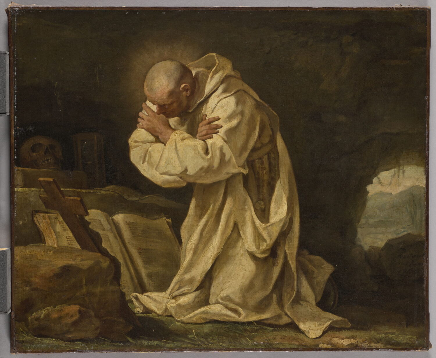 Saint Bruno en prière dans le désert, Restout, Jean Bernard, 3e quart du XVIIIe siècle (1763)
