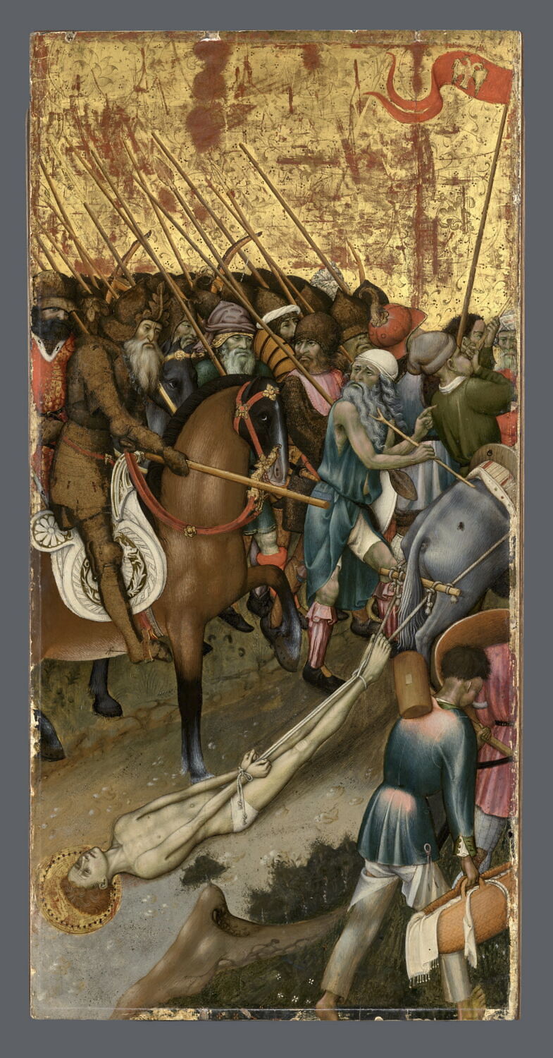 Saint Georges traîné au supplice, Martorell, Bernart, 1e moitié du XVe siècle (avant 1435)