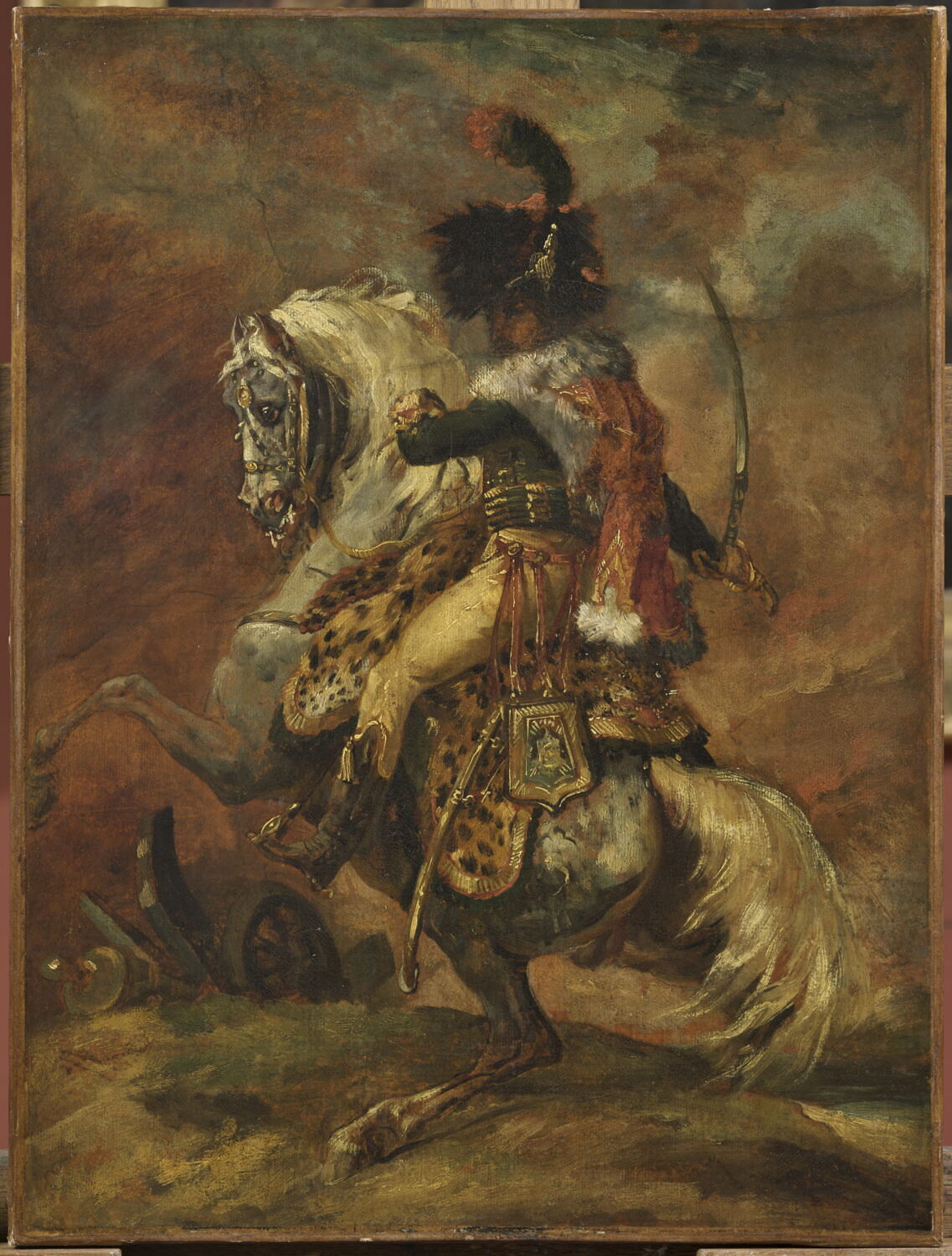 Officier de chasseurs à cheval de la garde impériale chargeant, Géricault, Théodore, 1e quart du XIXe siècle (1812)