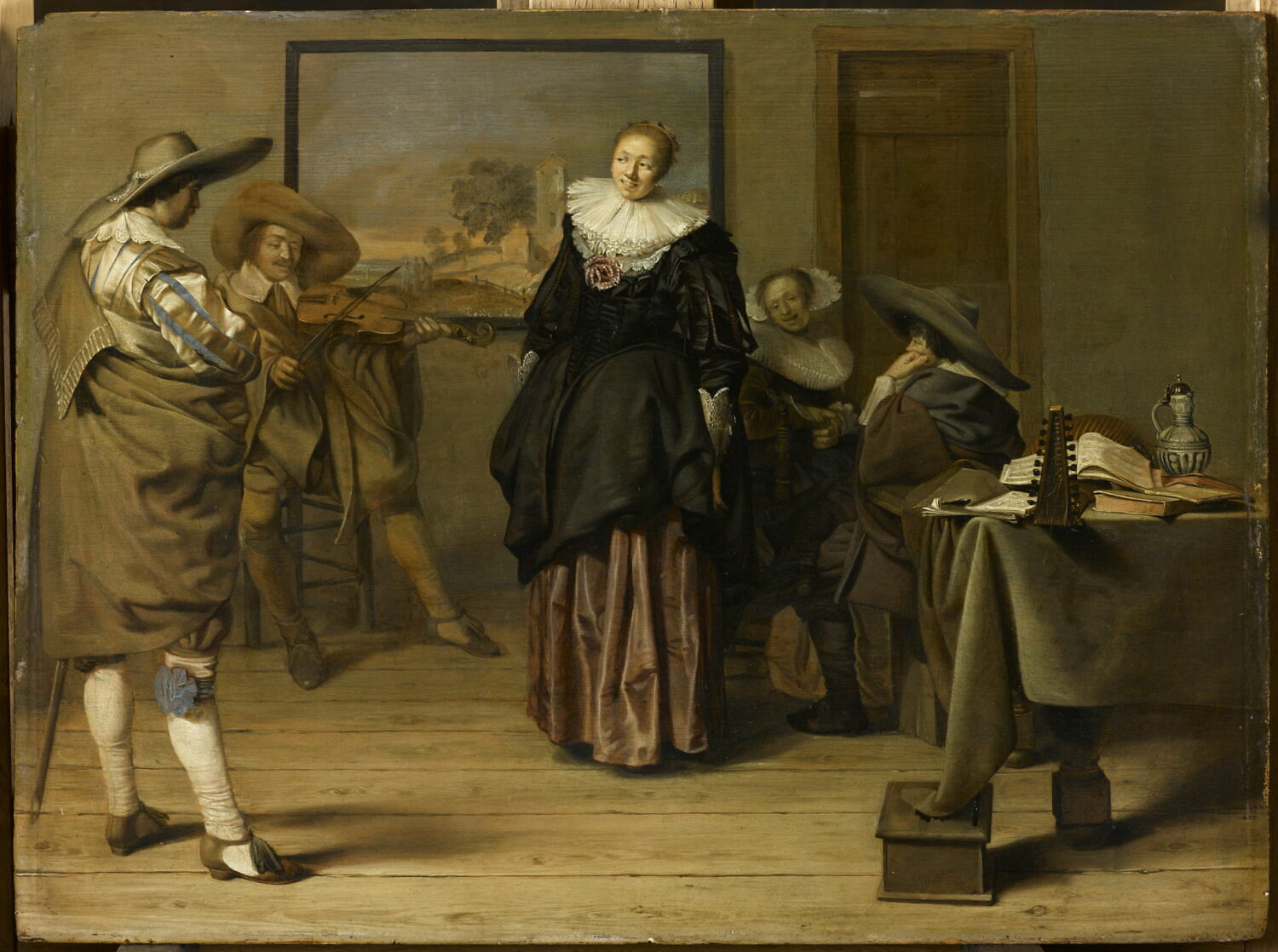 Leçon de danse, Codde, Pieter Jacobsz., 2e quart du XVIIe siècle (1627)