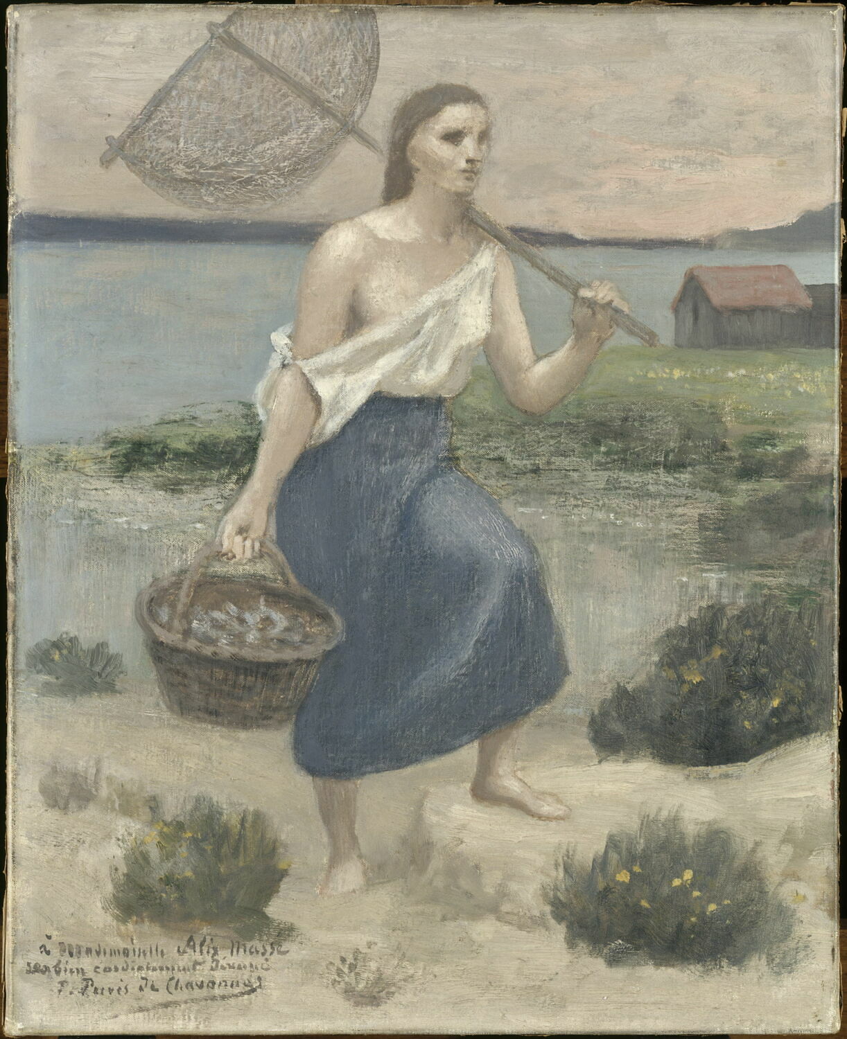 La pêcheuse, Puvis de Chavannes, Pierre, 4e quart du XIXe siècle (1875 - 1900)
