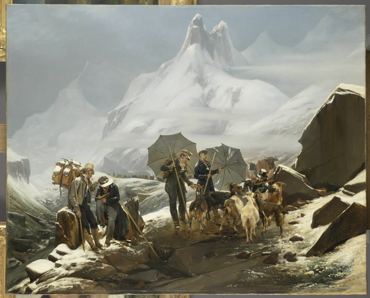 Passage du Susten (canton d'Ury) en Suisse, Leprince, Auguste-Xavier, 1e quart du XIXe siècle (1824)