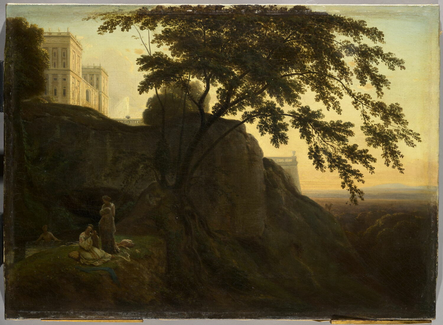 Une villa italienne, Aligny, Théodore Caruelle d', 2e quart du XIXe siècle (1841)