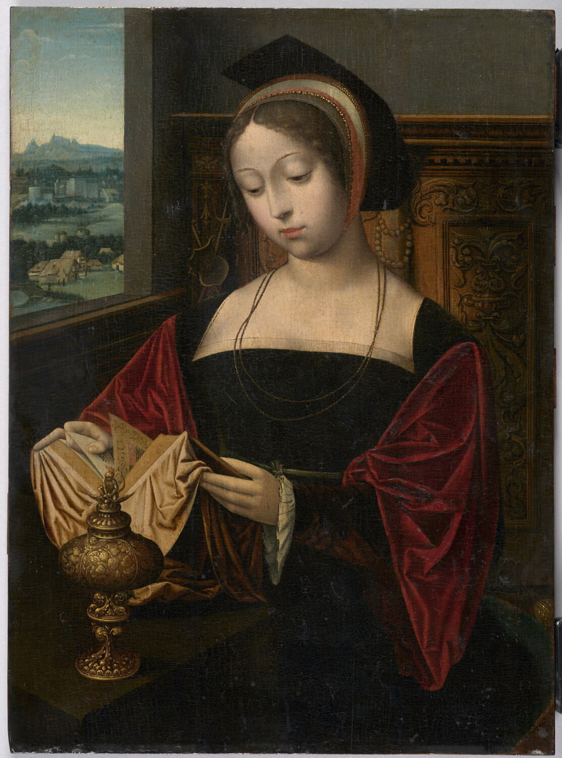 Sainte Madeleine lisant, Maître des demi figures, 1e moitié du XVIe siècle (1500 - 1550)