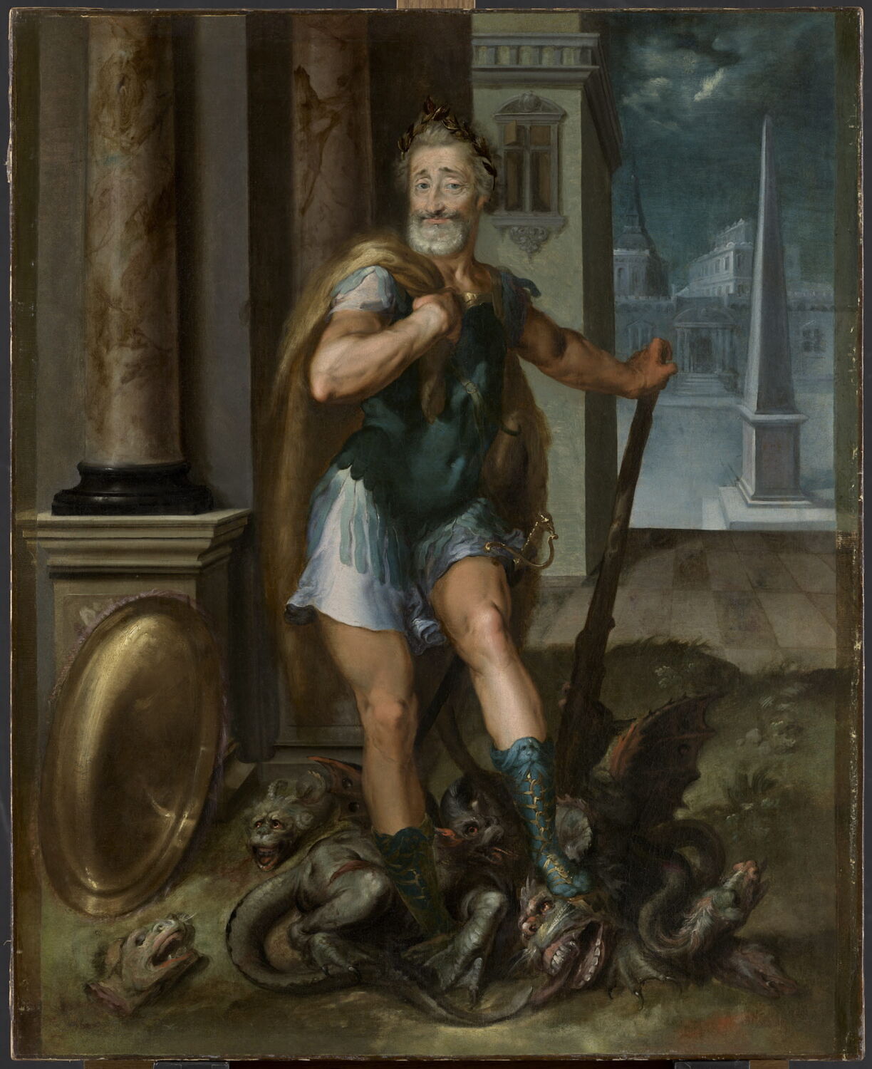 Henri IV en Hercule terrassant l'hydre de Lerne, Anonyme, Fin du XVIe siècle - début du XVIIè siècle (vers 1600)