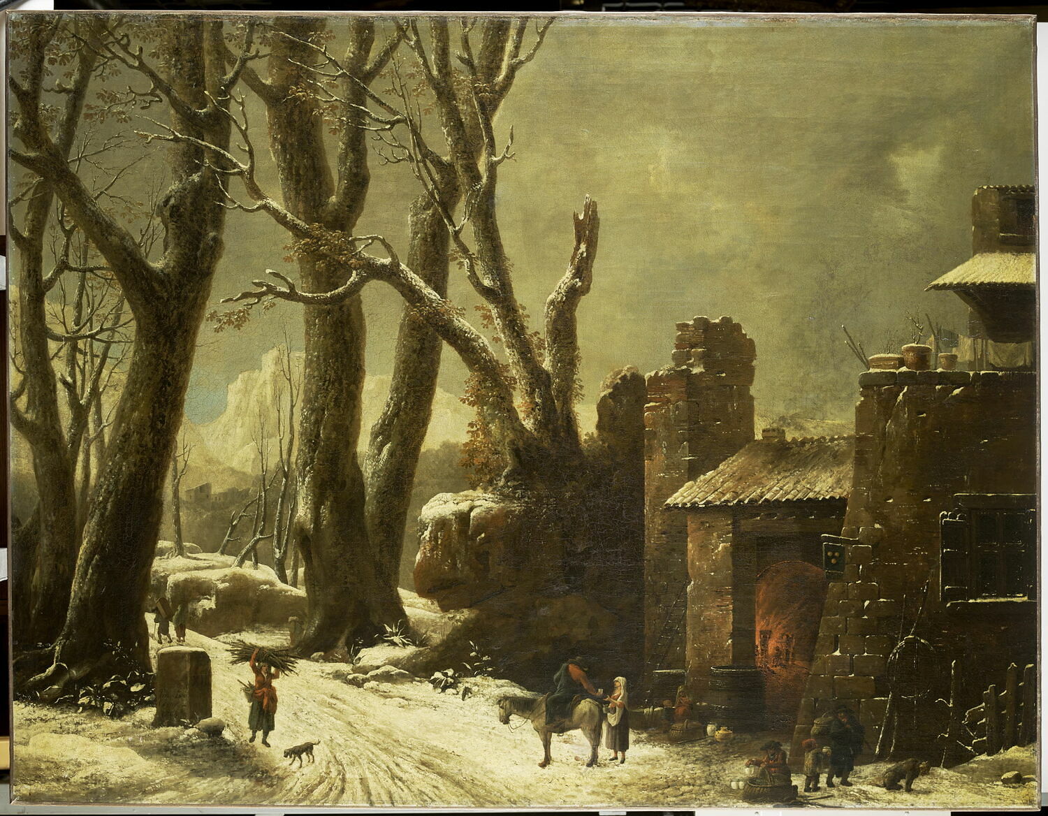 Une première neige dans le Piémont, Van Loo, César, 1e quart du XIXe siècle (1804)