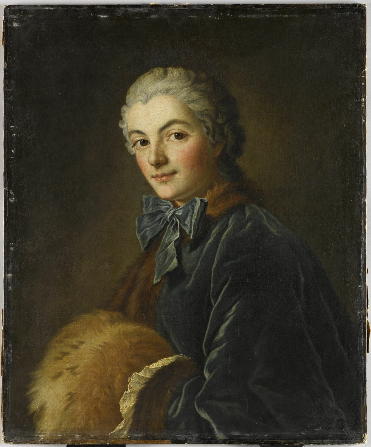 Jeune femme au manchon., Франсуа Буше, вторая четверть XVIII века (1739–1749)