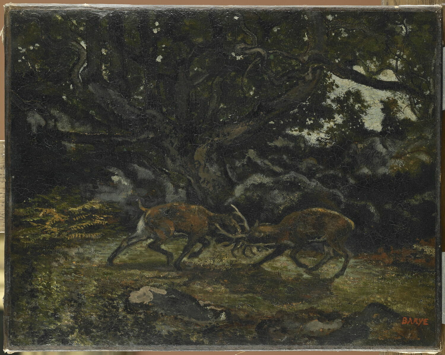 Combat de cerfs, Barye, Antoine Louis, 2e tiers du XIXe siècle (1835 - 1870)